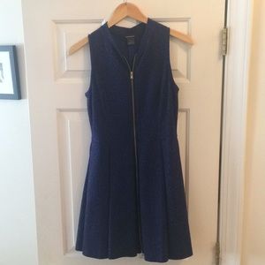 Club Monaco Electric Blue/Black Mini Dress